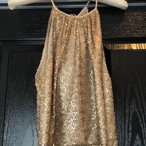 Amsale Sequin Bridesmaid Dress